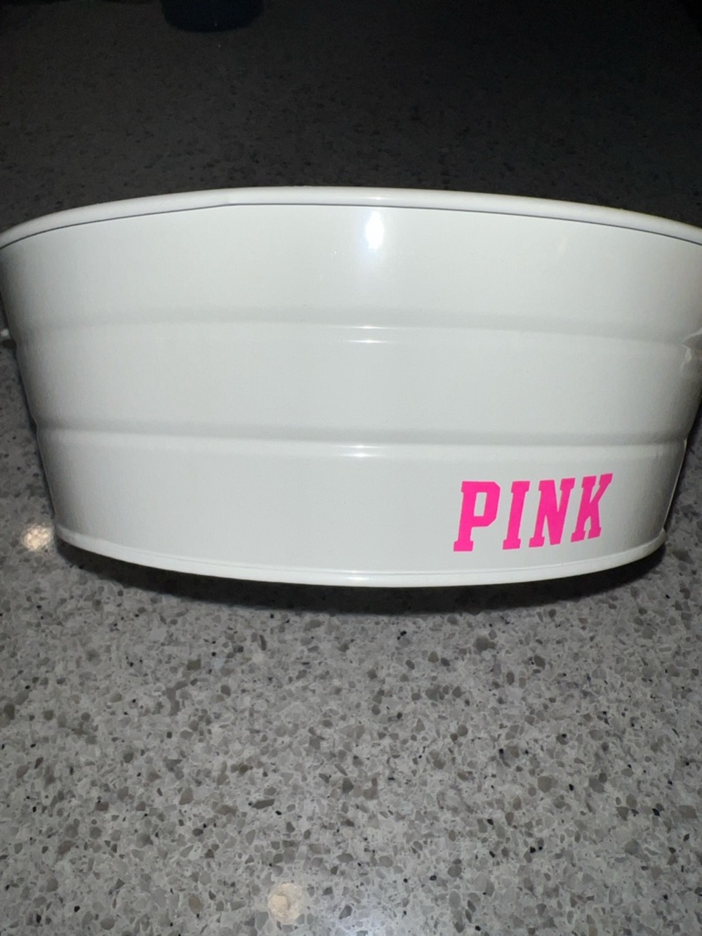 Pink VS Small Beauty Decor Display Bin